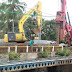 Perbaikan Jembatan Sungai Cikidang Pangandaran, Lalu Lintas Mengantre