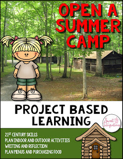 Click here to grab a Project Based Learning activity called "Open a Summer Camp". Kids will love it! 