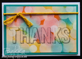 Bokeh Thanks Card - Check Out this great blog for lots of ideas and shopping