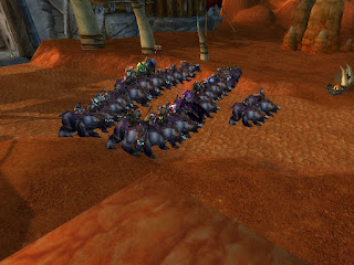 A bunch of bears outside Orgrimmar