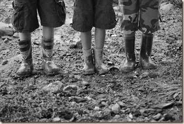 B&W boys in boots 2