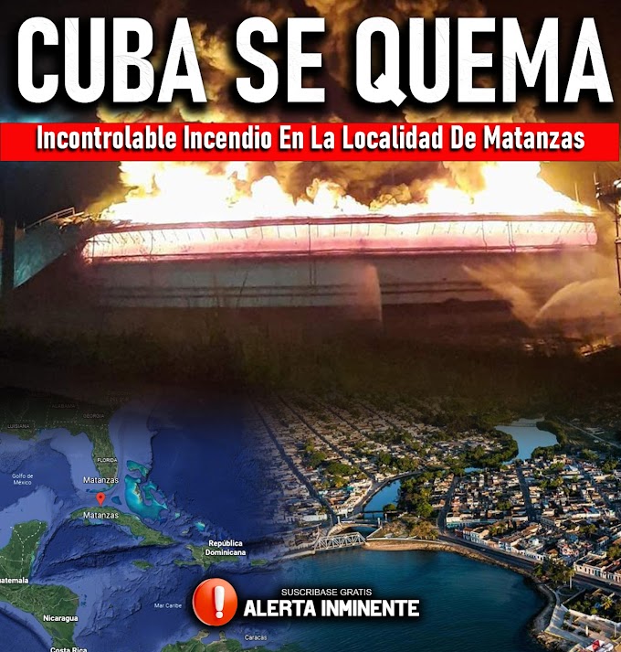 UN INCENDIO INCONTROLABLE EN CUBA GENERA