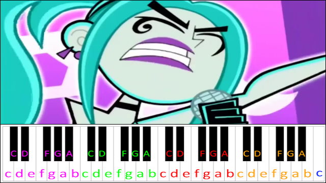 Remember by Ember McLain (Danny Phantom) Piano / Keyboard Easy Letter Notes for Beginners