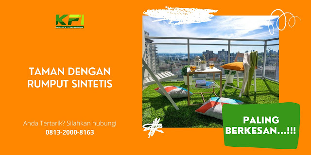 Taman Dengan Rumput Sintetis Yang PALING BERKESAN