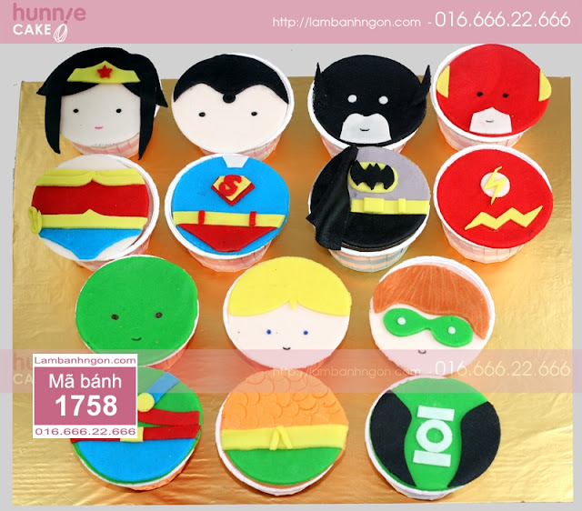 Set Cupcake về các anh hùng, siêu nhân