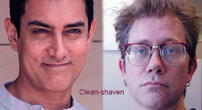 clean-shaven