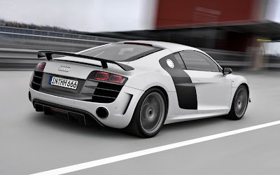2011 Audi R8 GT Rear Angle View