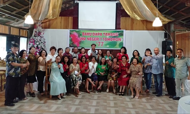 Alumni SMP Negeri Tomohon '77 Jumpa Perdana Di Okoy Flower Garden Kakaskasen Tomohon