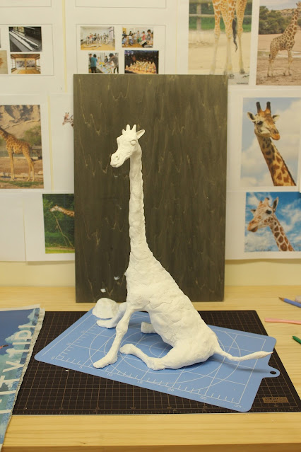 試作品 紙粘土で動物づくり