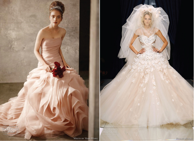  Wedding  Trends Blush  Wedding  Dresses  Belle The Magazine