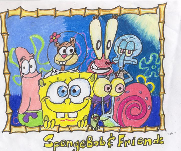  Gambar  Kartun Spongebob  Gambar  Terbaru Terbingkai