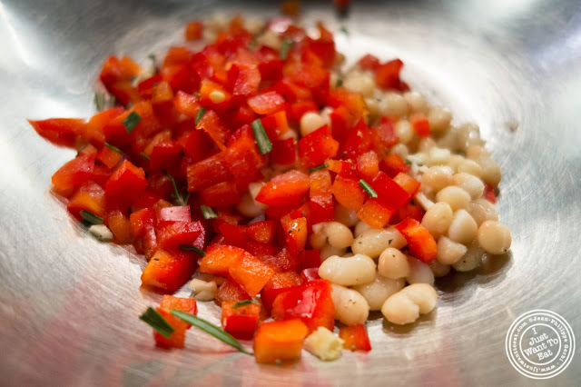 image of Tuscan White Bean Crostini at Cook & Go Culinary Studio in Chelsea, NYC, New York