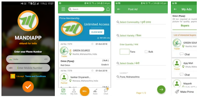 Download Mandi Mobile App - online eMandi for Mandi bhav and trade Mobile App