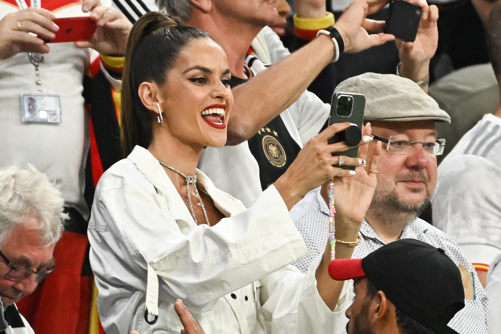 Izabel Goulart stole the show from the stands during Spain vs Germany World Cup this week.