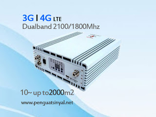 Penguat Sinyal GSM Repeater Dualband 3G+4G LTE