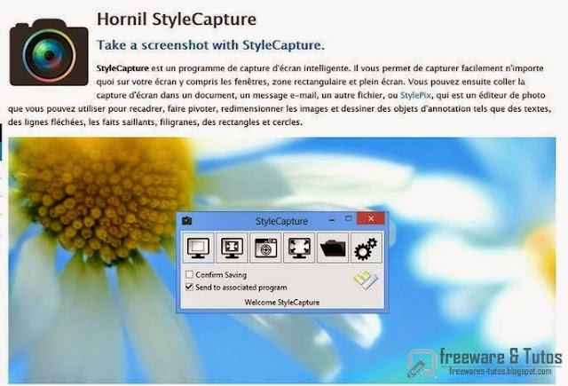 Hornil StyleCapture : un logiciel gratuit de capture d'écran