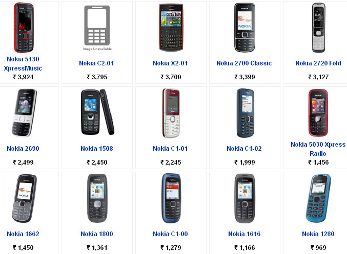 Nokia cell phone models with price list