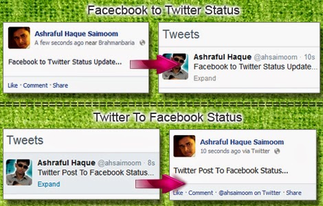 How to connect Facebook and  twitter