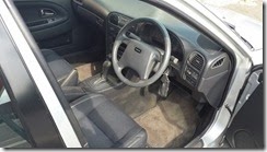 silver volvo s40 in