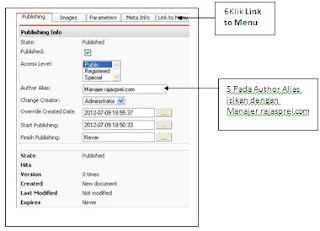 Bagaimana Cara membuat website dengan Joomla: Bagaimana Membuat Menu Cara Order di Joomla