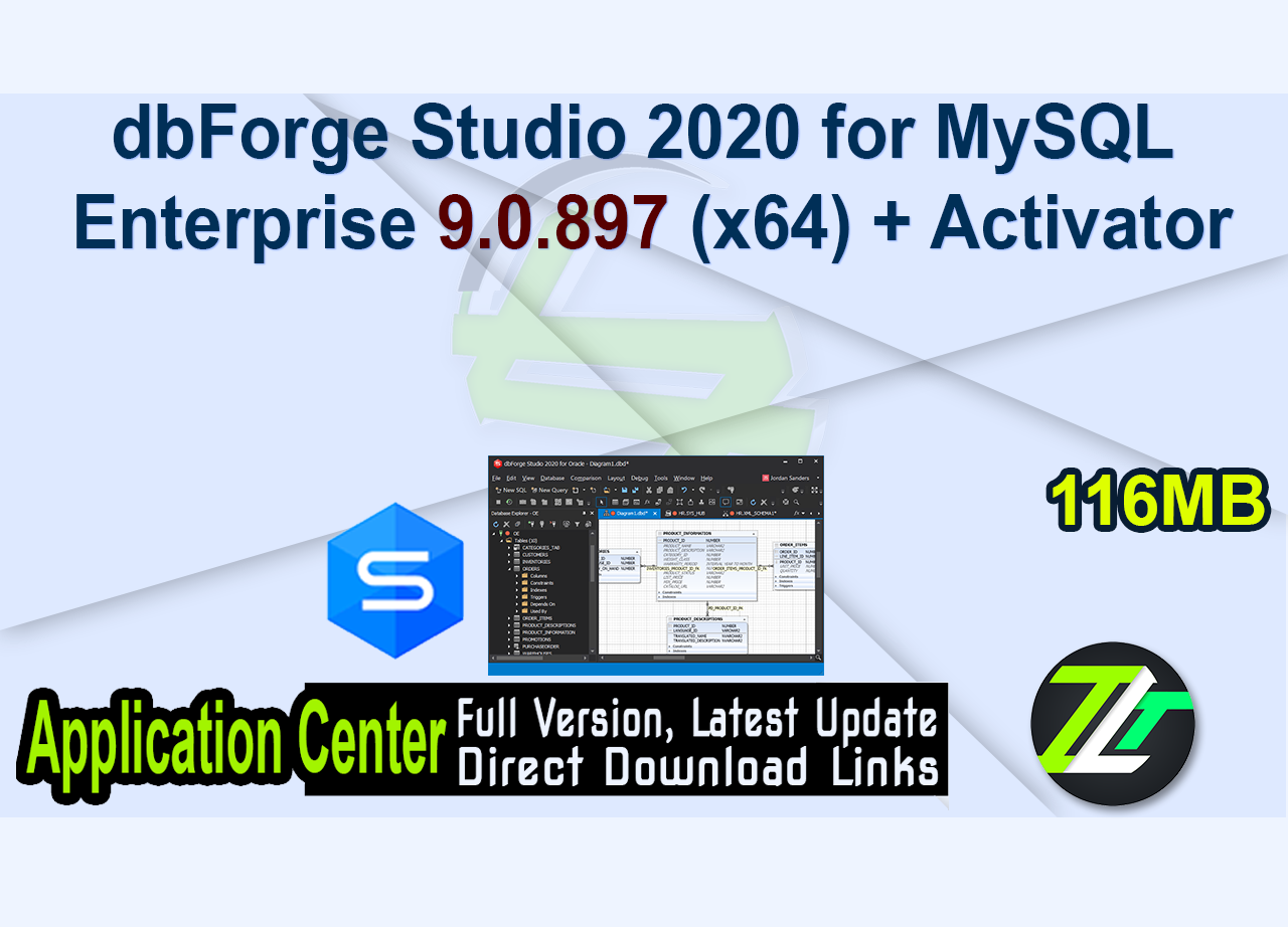 dbForge Studio 2020 for MySQL Enterprise 9.0.897 (x64) + Activator