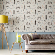 Elegant colours and a sophisticated style with the London Wallpaper. (london wallpaper elegant colours and sophisticated style)