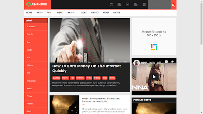  AMPNEWS Blogger template 