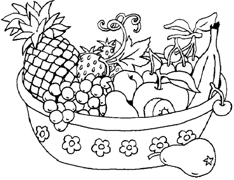 Mewarnai Gambar Aneka Buah Buahan - Mewarnai Gambar