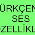 TÜRKÇENİN SES ÖZELLİKLERİ