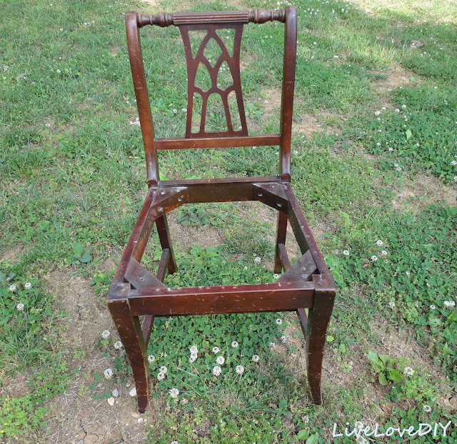 How To Reupholster A Chair: an easy step-by-step tutorial anyone can do!