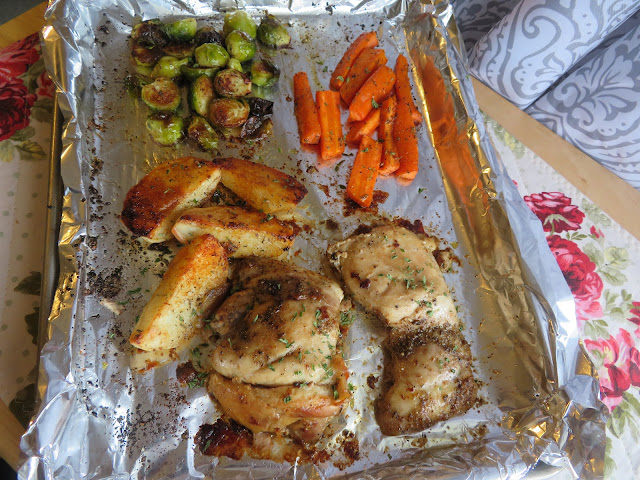 Sheet Pan Chicken Thighs with Veggies