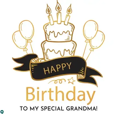 best happy birthday to my special grandma images with cake