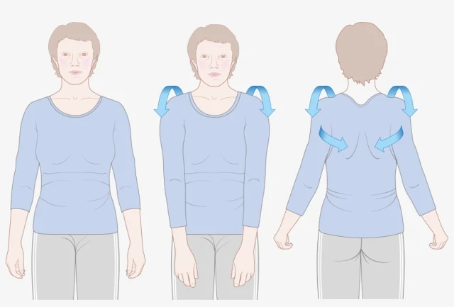 Shoulder Rolls exercise at office