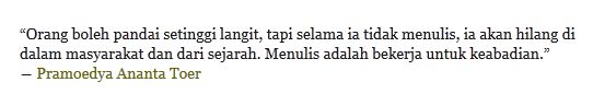 Motivasi Menulis