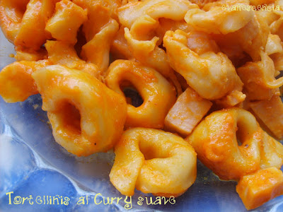 tortellinis al curry suave