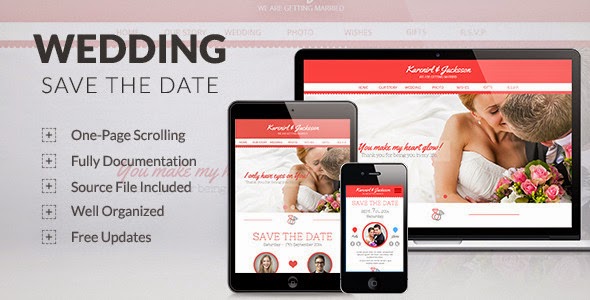free wedding website theme