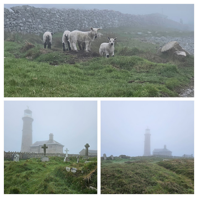 Misty collage of Old Light, Lundy