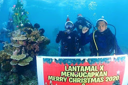 Sambut Perayaan Natal 2020, Lantamal X Berpartisipasi dalam Christmas Diving