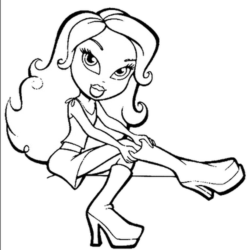 Download coloring: Bratz coloring pictures and pages for kids