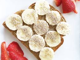 Nut Butter, Banana, and Chia Seed Toast