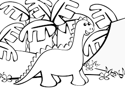 Cute Baby Dinosaur Coloring Sheet