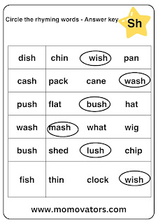 free printable sh word list for kindergarten @momovators