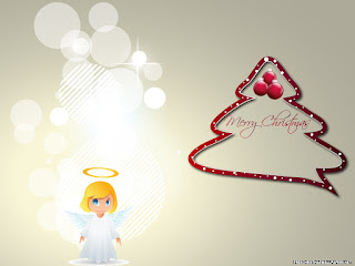 Free Download Merry Christmas Angel Wallpaper