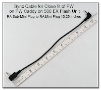 AS1020: Sync Cable for Close Fit of PW on PW Caddy, 10.5 inches, RA-RA