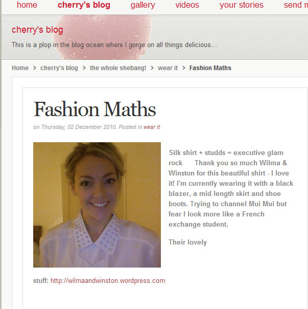 WW gets Fashion Maths from BBC Presenter Cherry Healey