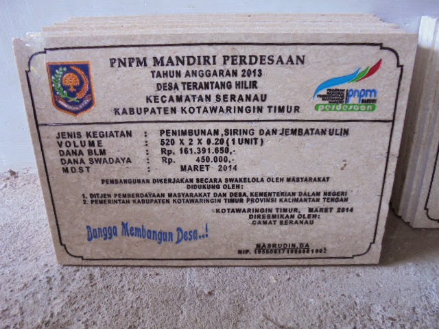 Prasasti Marmer PNPM  