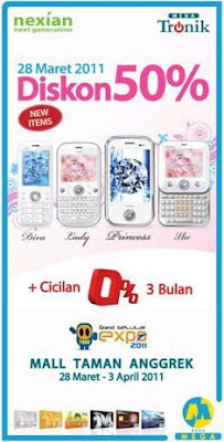 Promo Nexian Princess, Diva, Lady And She With Mega Tronik Credit Card