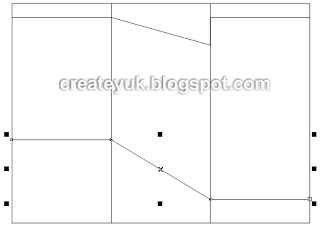 Membuat frame bagian bawah brosur dengan polyline tool