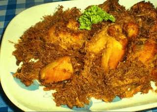 Resep Ayam Goreng serundeng Padang