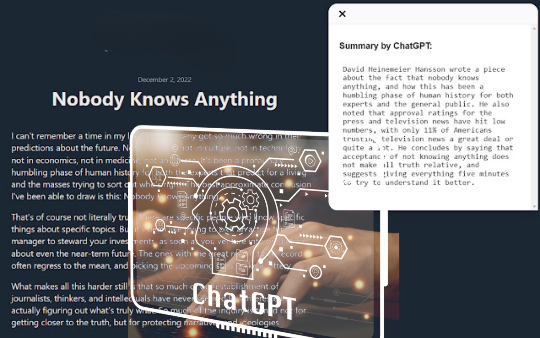 How to use ChatGPT to summarize a long article or book